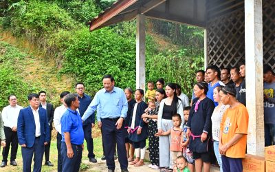 ທ່ານ ນາຍົກລັດຖະມົນຕີ ຊີ້ນຳວຽກງານ ຢູ່ຕາແສງຫຼວງຂອນ, ເມືອງຫຼວງນໍ້າທາ